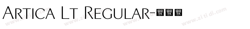 Artica Lt Regular字体转换